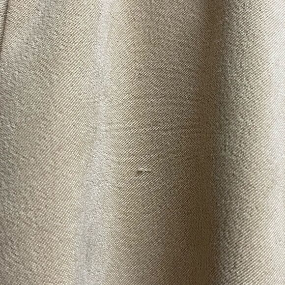 VTG 90s Lemmie Tan Faux Suede Midi Skirt w/ Black Contrast Stitching SZ 10 - Picture 7 of 7